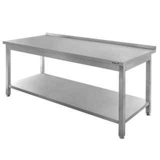 Stół Gastronomiczny Roboczy Spawany z Półką 200x70x85cm Stal Nierdzewna | MTP003804