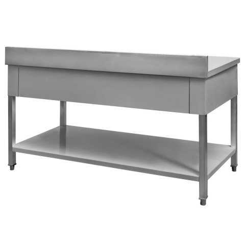 Stół Gastronomiczny Roboczy z Półką i Szufladami 150x70x85 cm Stal Nierdzewna | MTP001731