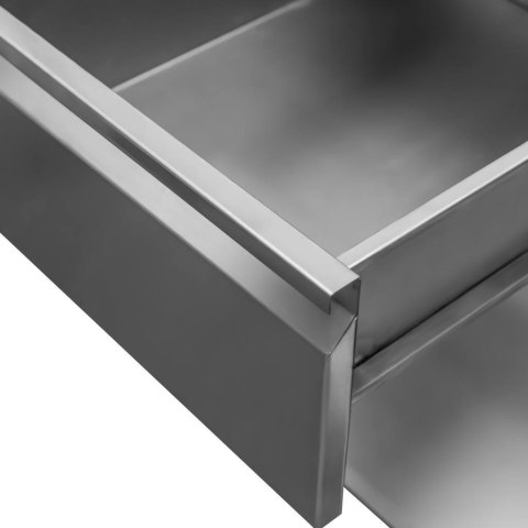 Stół Gastronomiczny Roboczy z Półką i Szufladami 150x70x85 cm Stal Nierdzewna | MTP001731