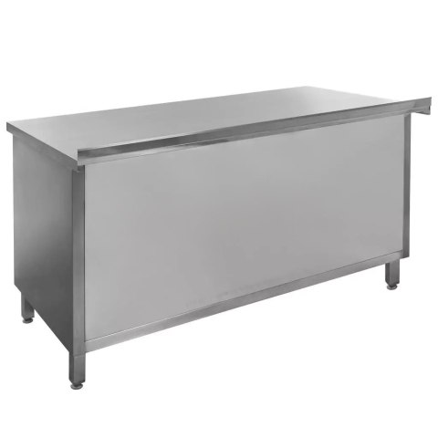 Stół Gastronomiczny Spawany Nierdzewny z Szafką 1500x700x850mm | MTP003212