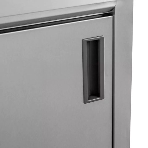 Stół Gastronomiczny Spawany Nierdzewny z Szafką 1500x700x850mm | MTP003212