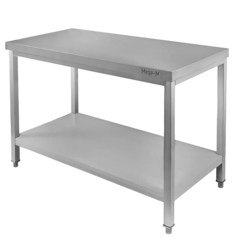 Stół Gastronomiczny ze Stali Nierdzewnej Centralny z Półką 100x70x85 cm | MTP005131