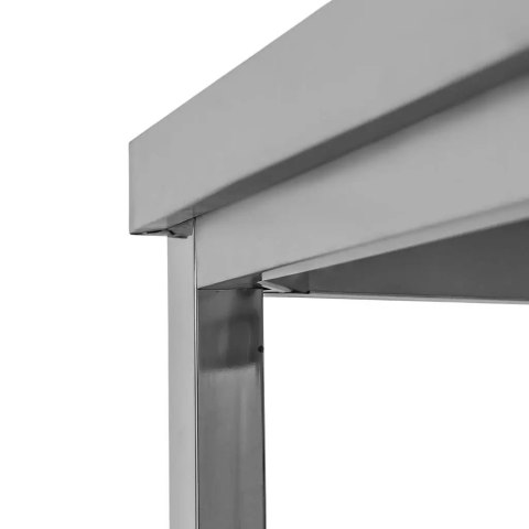 Stół Gastronomiczny ze Stali Nierdzewnej Centralny z Półką 100x70x85 cm | MTP005131