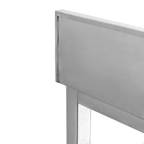 Stół Gastronomiczny ze Stali Nierdzewnej Przyścienny z Półką 80x60x85 cm | MTP005093