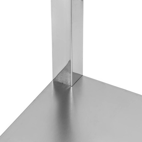 Stół Gastronomiczny ze Stali Nierdzewnej Przyścienny z Półką 80x60x85 cm | MTP005093