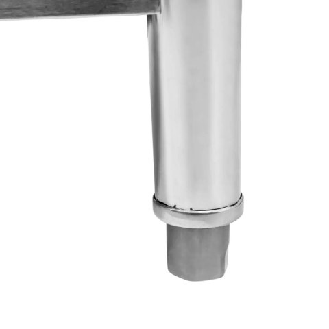 Stół Gastronomiczny ze Stali Nierdzewnej Przyścienny z Półką Standard 80x70x85 cm | MTP004388