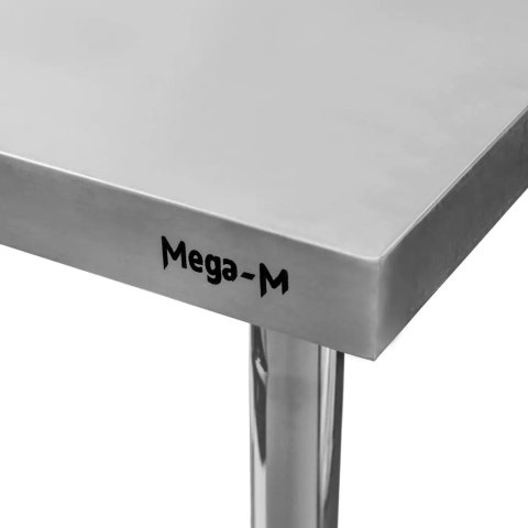 Stół Gastronomiczny ze Stali Nierdzewnej Przyścienny z Półką Standard 80x70x85 cm | MTP004388