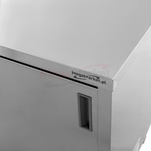 Stół Gastronomiczny ze Stali Nierdzewnej Przyścienny z Szafką 100x70x85 cm | MTP005810