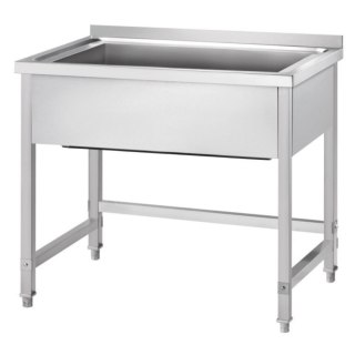 Stół Nierdzewny z Basenem 1-Komorowym 800x600x850 400 mm | GREDIL 671686
