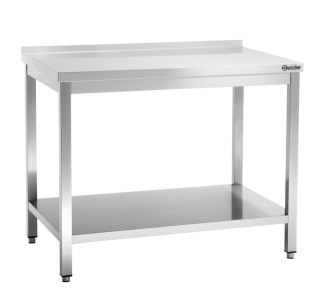 Stół Przyścienny z Półką Nierdzewny 1000x600x850mm | BARTSCHER 308106