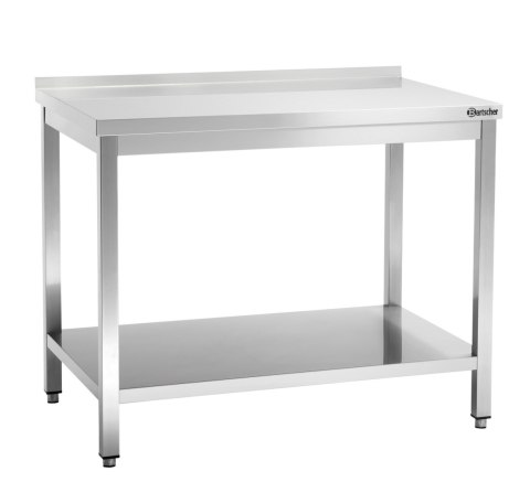 Stół Przyścienny z Półką Nierdzewny 1000x600x850mm | BARTSCHER 308106