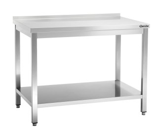 Stół Przyścienny z Półką Nierdzewny 1100x600x850mm | BARTSCHER 308116