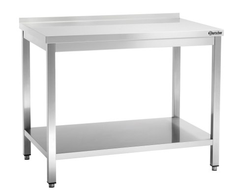 Stół Przyścienny z Półką Nierdzewny 1100x700x850mm | BARTSCHER 308117