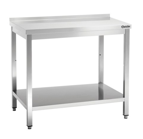 Stół Przyścienny z Półką Nierdzewny 1200x700x850mm | BARTSCHER 312127