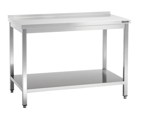 Stół Przyścienny z Półką Nierdzewny 1400x700x850mm | BARTSCHER 308147