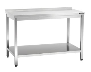 Stół Przyścienny z Półką Nierdzewny 1500x700x850mm | BARTSCHER 308157