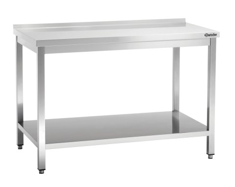 Stół Przyścienny z Półką Nierdzewny 1500x700x850mm | BARTSCHER 308157