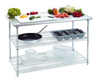 Stół Roboczy z Dwoma Półkami 1300x690x900mm | BARTSCHER 601153