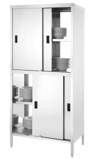 Szafa Przelotowa Gastronomiczna Nierdzewna 100x60x180 | HENDI 811108