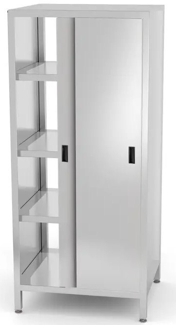 Szafa Przelotowa Nierdzewna ze Stali 80x70x180 Skręcana | HENDI 812402