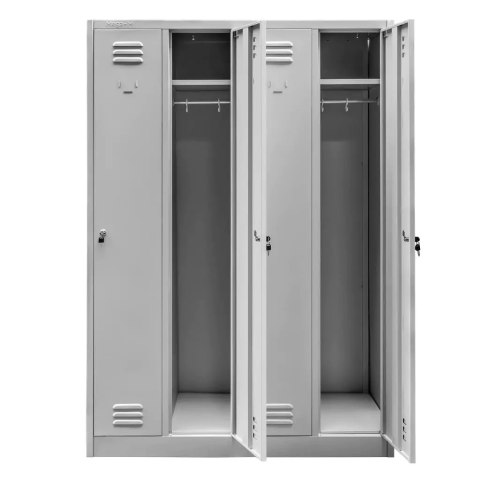 Szafka Bhp Ubraniowa Pracownicza 4-Drzwiowa 1200x500x1800mm | MTP003092