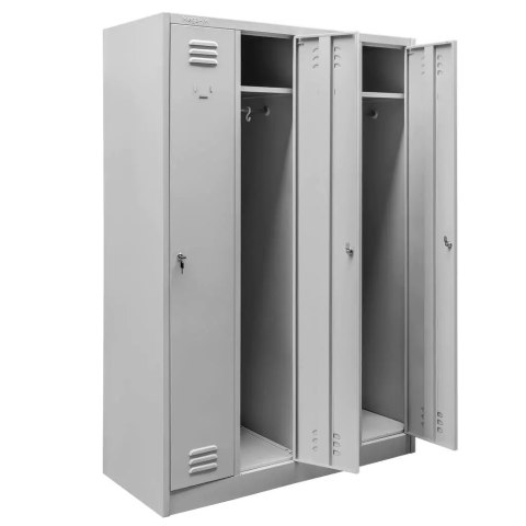 Szafka Bhp Ubraniowa Pracownicza 4-Drzwiowa 1200x500x1800mm | MTP003092