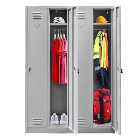 Szafka Bhp Ubraniowa Pracownicza 4-Drzwiowa 1200x500x1800mm | MTP003092