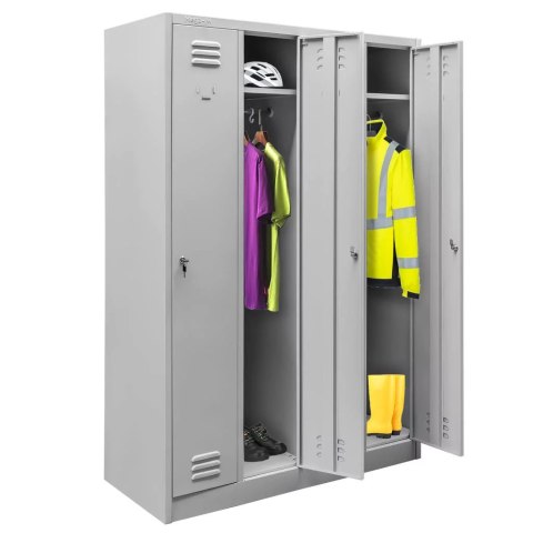 Szafka Bhp Ubraniowa Pracownicza 4-Drzwiowa 1200x500x1800mm | MTP003092
