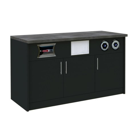 Szafka Pod Ekspres do Kawy Czarna 1540x600x920mm | MPP001025