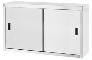 Szafka Wisząca ze Stali Nierdzewnej 100x40 Drzwi Suwane | HENDI 814185