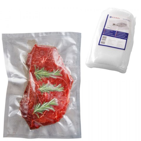 Worki do Pakowarki Listwowej Moletowane z Rowkami 15x25 | HENDI 971390