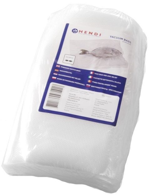 Worki do Pakowarki Listwowej Moletowane z Rowkami 15x25 | HENDI 971390