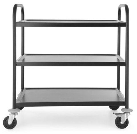 Wózek 3-Półkowy 90x59x93 Czarny | HENDI 811320