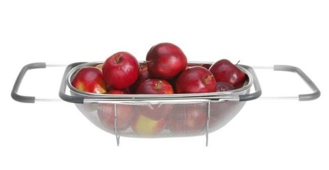 Cedzak Rozsuwany Na Zlew 360x240x115 mm Stalowy | HENDI 535219