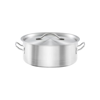 Garnek Niski z Pokrywką Stalowy Gastronomiczny Ø240 mm 3,6l Stalgast | GREDIL 013246