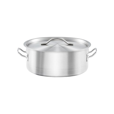Garnek Niski z Pokrywką Stalowy Gastronomiczny Ø240 mm 3,6l Stalgast | GREDIL 013246
