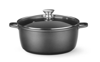 Garnek z Powłoką Nieprzywierającą 9l Czarny 405x332x138mm | HENDI 611043