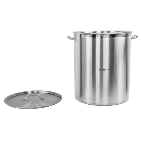 Garnek ze Stali Nierdzewnej Aisi 443 Wysoki z Pokrywką Pro 115l 50x60 cm | MTP005036