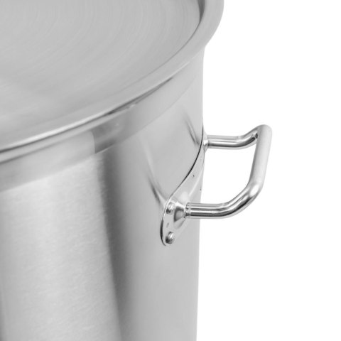 Garnek ze Stali Nierdzewnej Aisi 443 Wysoki z Pokrywką Pro 166l 55x70 cm | MTP005039