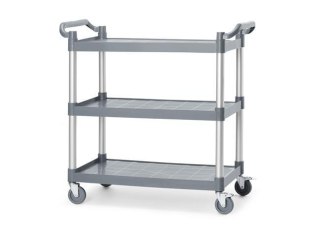 Wózek Kelnerski 3-Półkowy z Polipropylenu 1010x500x(H)960mm | HENDI 816264