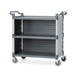 Wózek Serwisowy 3-Półkowy z Panelami Bocz. 1010x500x960 mm | AMERBOX 816271