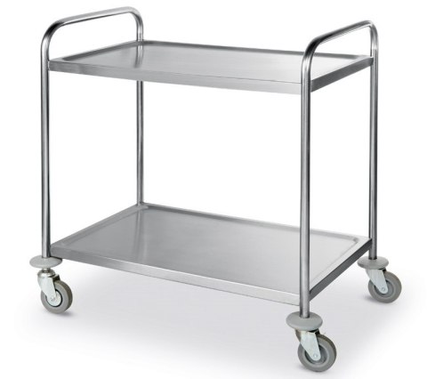 Wózek Stalowy 2-Półkowy Kelnerski Serwisowy do Hotelu Restauracji | HENDI 810002