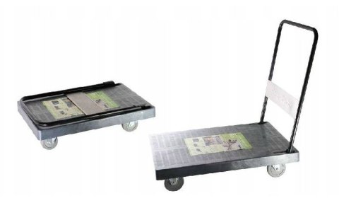 Wózek platformowy plastikowy szary (składany) | SZRON WH-200A