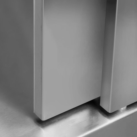 Zlew Gastronomiczny Dwukomorowy z Szafką 1000x600x850cm | MTP005059