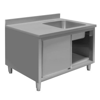 Zlew z Komorą po Prawej Stronie i Szafką 1200x700x850mm | MTP001854