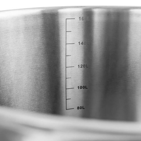 Garnek ze Stali Nierdzewnej Wysoki z Pokrywk 170l 60x60cm | MTP005040