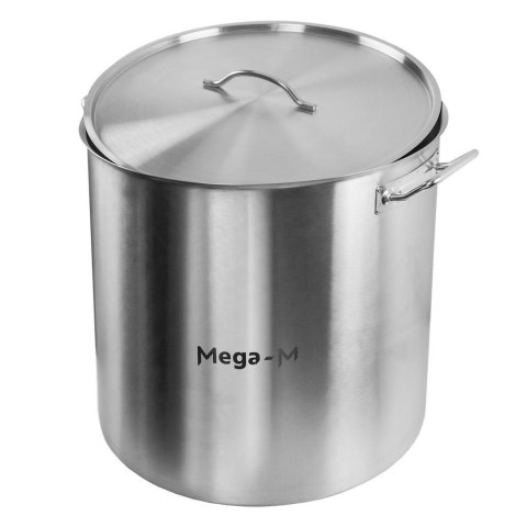 Garnek ze Stali Nierdzewnej Wysoki z Pokrywką 130l 55x55 cm | mm-B100111