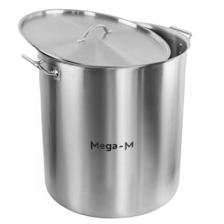 Garnek ze Stali Nierdzewnej Wysoki z Pokrywką 143l 55x60 cm | mm-B100112