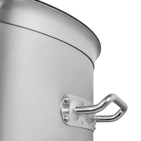 Garnek ze Stali Nierdzewnej Wysoki z Pokrywką 60x80cm 225l | MTP005042