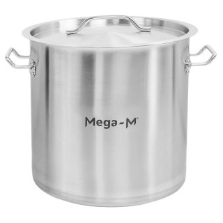 Garnek ze Stali Nierdzewnej Wysoki z Pokrywką Standard 21l 30x30 cm | MTP005045